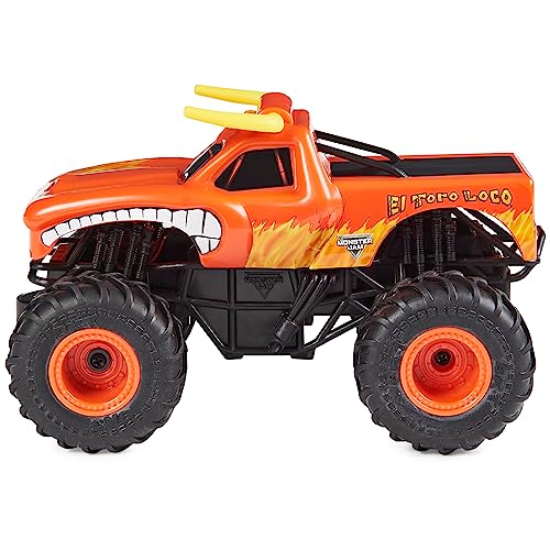 Monster Jam Official El Toro Loco RC Truck, 1:24 Scale | Remote Control Truck Toy, Durable Construction, Authentic Design, Easy to Use Remote, Pretend Play Gifts for Kids Ages 4+ - style: El Toro Loco