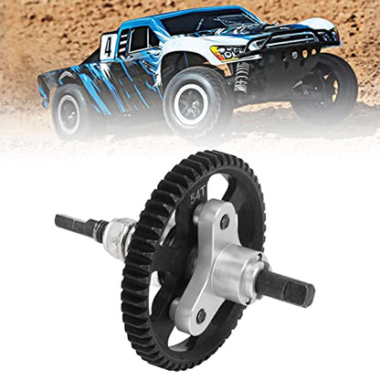 54T RC Differential Slipper Clutch, Diff Gear Spur Gear Assembly Aluminum Steel Differential Gear Slipper Clutch for 4x4 1/10 RC Car (Silver) - color: Silver