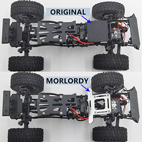 MORLORDY RC Aluminum Alloy ESC Mount Receiver Preposition Tray for 1/24 RC Crawler Car SCX24 Upgrades AXI00001 AXI90081 AXI00004 Accessories
