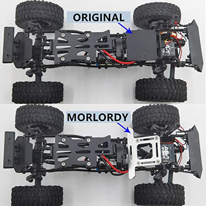 MORLORDY RC Aluminum Alloy ESC Mount Receiver Preposition Tray for 1/24 RC Crawler Car SCX24 Upgrades AXI00001 AXI90081 AXI00004 Accessories