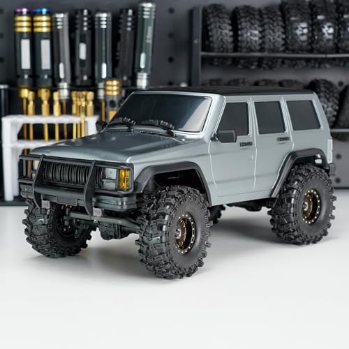 INJORA ABS Cherokee Body for 155mm TRX4M Bronco Defender (Silver Grey)