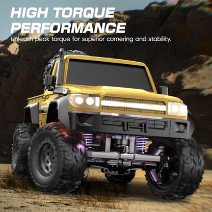 1:20 Scale RC Crawler RTR RC Rock Truck 4x4 2.4GHZ Hobby Grade Remote Control Car Model Vehicle RC Buggy (02-Red) - color: 02-red
