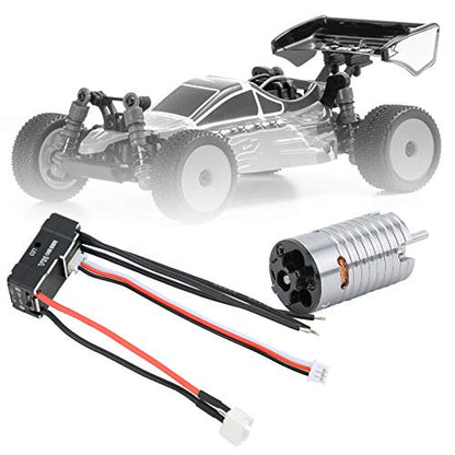 Brushless Motor, High Speed 7500KV Crawler Motor Metal 1410 with 18A ESC for 1/24 1/28 1/32 Scale Off-Road RC Cars Hobbyists Repair Enthusiasts