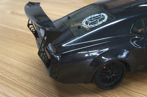 Yeah Racing Carbon Graphite Spoiler Wing Mount w/ Plastic Wings For 1/10 Drift Type A #YA-0508
