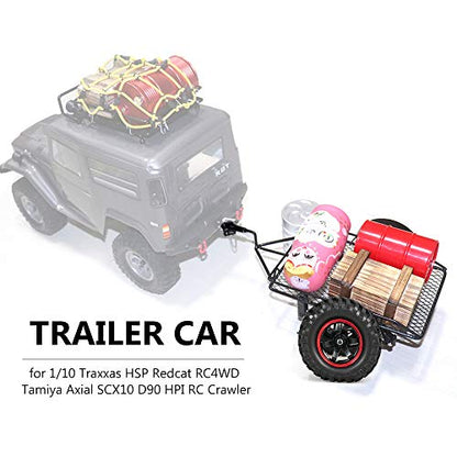 GoolRC Trailer Car Hopper Trail for 1/10 Traxxas HSP Redcat RC4WD Tamiya Axial SCX10 D90 HPI RC Crawler Car DIY