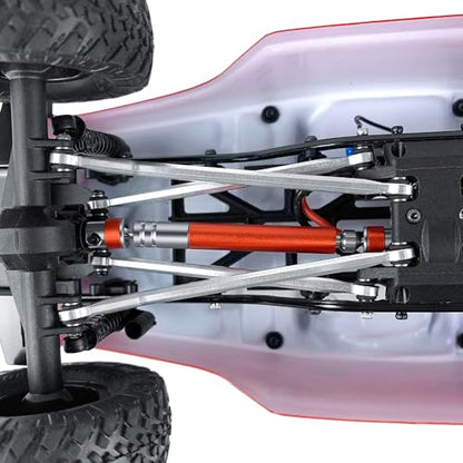 RCLIONS Stainless Steel RC Drive Shaft 32+64mm Driveshaft Upgrade for 1/24th AXIAL SCX24 AXI90081 Deadbolt AXI00004 4WD Rock Crawler Car Parts (Red) - color: Red