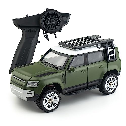SG-2402 RC Car, 1/24 4WD Off Road All Terrain Remote Control Car with Led Light, 2.4Ghz Climbing 4x4 RC Rock Crawler, Hobby Grade Toys for Adults - Green - color: Green, size: SG-2402