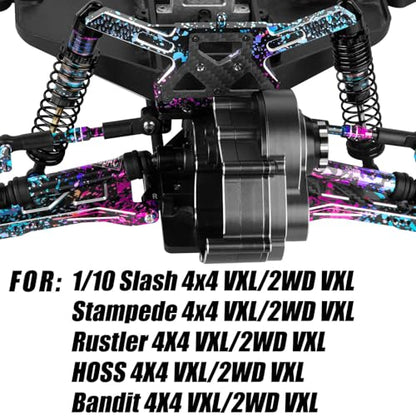 Front Rear Assembled Full Metal Shocks Upgrades Part for 1/10 Slash/Stampede/Rustler/Bandit VXL 4X4 2WD,Full Aluminum Big Bore RC Shocks Absorber Damper,4PCS colour - color: colour/red