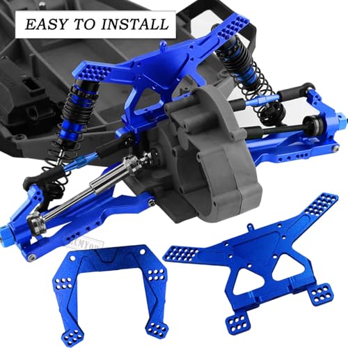 Upgrades Part for 1/10 Slash 2WD VXL,Aluminium Suspension Arm,Shocks Tower,Steering Blocks,Caster Block,Rear Stub Axle Carriers,Steering Bellcranks Hops Up,Navy Blue - color: Navy Blue - (Upgrades)