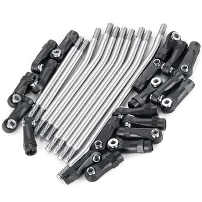 RC Links Linkage Compatible with Element for Enduro for Sendero 1/10 RC Crawler 10Pcs Steel Linkages Improve Clearance Suspension Links with Rod End