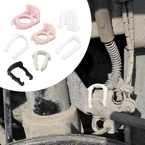 70PCS Car Fuel Line Clips,7 Size Nylon Fuel Line Repair Kit Replacement 3/8" & 5/16" Fuel Line Clamp,Durable Fuel Hose Retainer Clips Compatible with Ford GM Chrysler - color: 70PCS