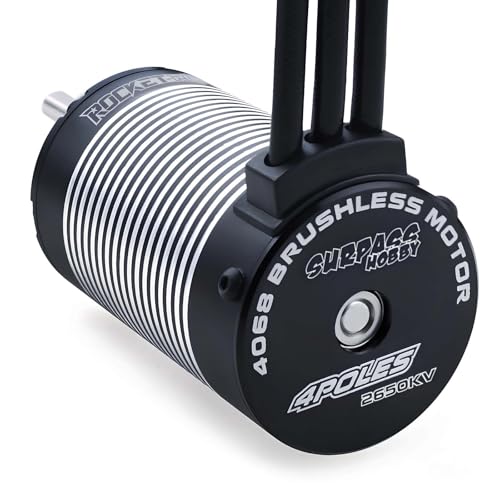 Surpass Hobby K4068 4-Pole 4S Brushless Motor Temperature Protection for 1/8 Truck 2650KV - style: 4068 Motor 2650kv