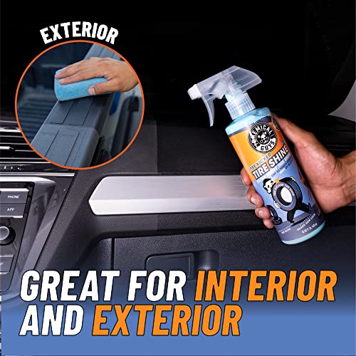 Chemical Guys, Tire Kicker Extra Glossy Tire Shine for Rubber & Trim, 16 oz | Sprayable dressing revives a deep wet look on tires, trim and bumpers, dries to the touch with no greasy sling - size: 16 Fl Oz, style: 2 Pack