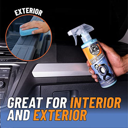 Chemical Guys, Tire Kicker Extra Glossy Tire Shine for Rubber & Trim, 16 oz | Sprayable dressing revives a deep wet look on tires, trim and bumpers, dries to the touch with no greasy sling - size: 16 Fl Oz, style: 2 Pack
