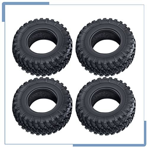 4PCS Rubber Micro RC Tires 38mm for Kyosho Mini Z 4x4 Tires 1/18 Scale 1/24 Scale - size: 38mm