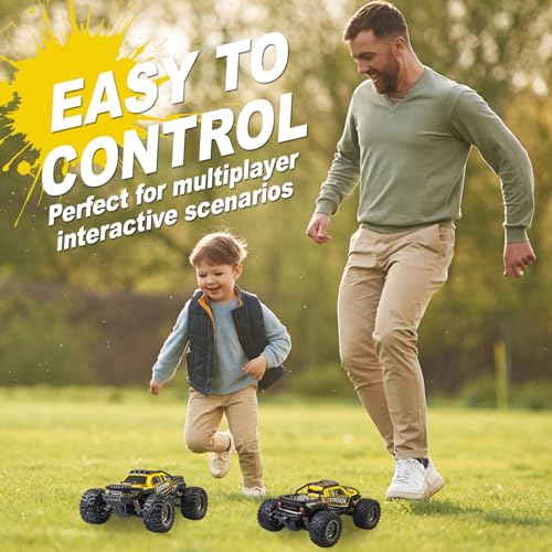 A ALPHA Brushless High-Speed 4WD RC Truck with Metal Drivetrain, Upgrade-Free 1/12 RC Truck Designed for Fast, Aggressive Driving