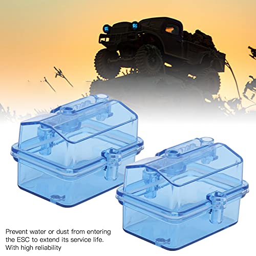 Alomejor 2Sets RC Receiver Receiving Box Waterproof Receiving Protector for RC Car Boat