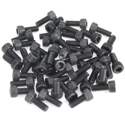 55 Pieces M5 x 12mm Socket Head Cap Screws, Thread Pitch 0.8mm, Sutemribor M5 Black Screws, 12.9 Grade Alloy Steel, Black Oxide Finish, Fully Threaded - size: M5 x 12mm, style: Socket Head