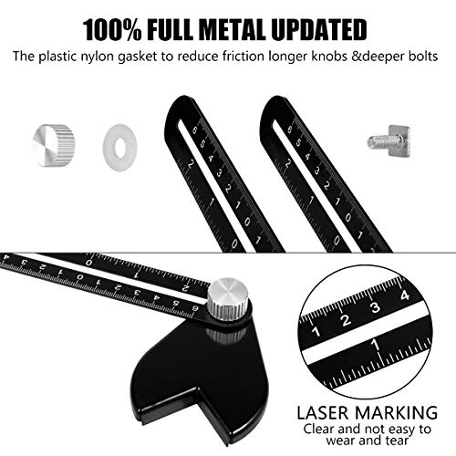 Saker Contour Gauge Profile Tool With Opening Locator- Adjustable Lock -Precisely Copy Irregular Shape Duplicator -Irregular Welding Woodworking Tracing - Must Have Tool for DIY Handyman, Construction - style: Splicing Set