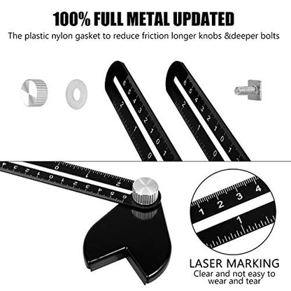 Saker Contour Gauge Profile Tool With Opening Locator- Adjustable Lock -Precisely Copy Irregular Shape Duplicator -Irregular Welding Woodworking Tracing - Must Have Tool for DIY Handyman, Construction - style: Splicing Set