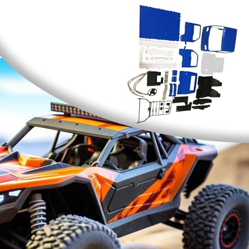 Kowaku RC Body Shell Replacement - DIY Easy to Install Spare Parts for WPL D12 WL01 Ld1297 1:16 RC Crawler, Blue