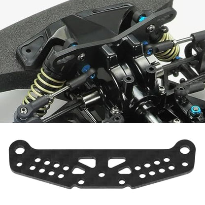2pcs RC Car Shock Tower Carbon Fibre Compatible with Tam-iya TT01 TT01E Front and Rear