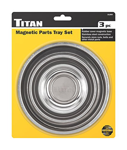 Titan 21260 3 Piece Magnetic Parts Tray Set