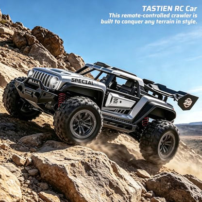 1/14 Remote Control Car, RTR Fast RC Crawler, 40+ MPH, 4WD All Terrain Monster Truck, Waterproof High Speed Racing Cars for Adults, Boys, Top Present for RC Car Lovers, Ages 8+