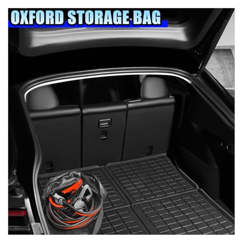 16 Inch Round Jumper Cable Bag - Waterproof EV Charging Cable Storage Bag, Cables Management Storage Organizer for Electrical Cords, RV Sewer Pipe, Extension Cables, Camper and Garden Hoses