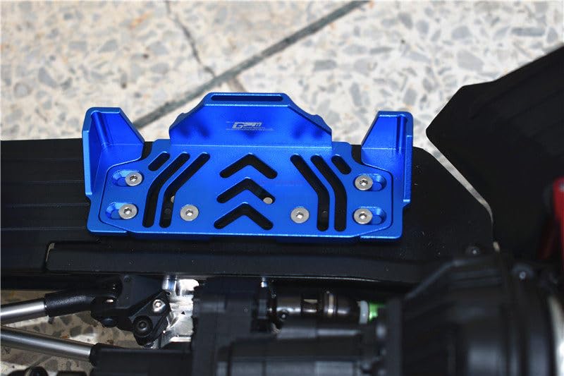 GPM 6061-T6 Aluminum Battery Tray Set for 1/10 Axial SCX10 III Jeep Wrangler CJ-7 Gladiator RC Crawler Upgrade Parts (Red) - color: Red