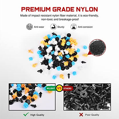 Nilight 120Pcs Car Retainer Clips Fastener Remover 6.5mm 8mm 9mm 9.5mm 11mm Expansion Screws Replacement Kit Bumper Push Rivet Clips for GM Toyata Lexus Subaru - color: For GM Toyota Lexus Subaru - 120 Clips 6.5mm 8mm 9mm 9.5mm 11mm