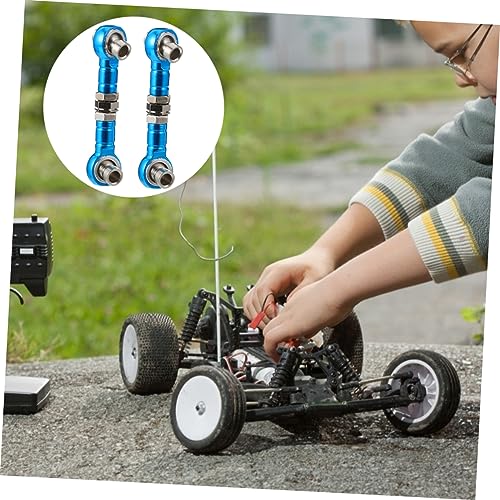 2pcs Rc Car Truck Steering Linkage Tie Rod Adjustable Nut Lightweight Soft Material