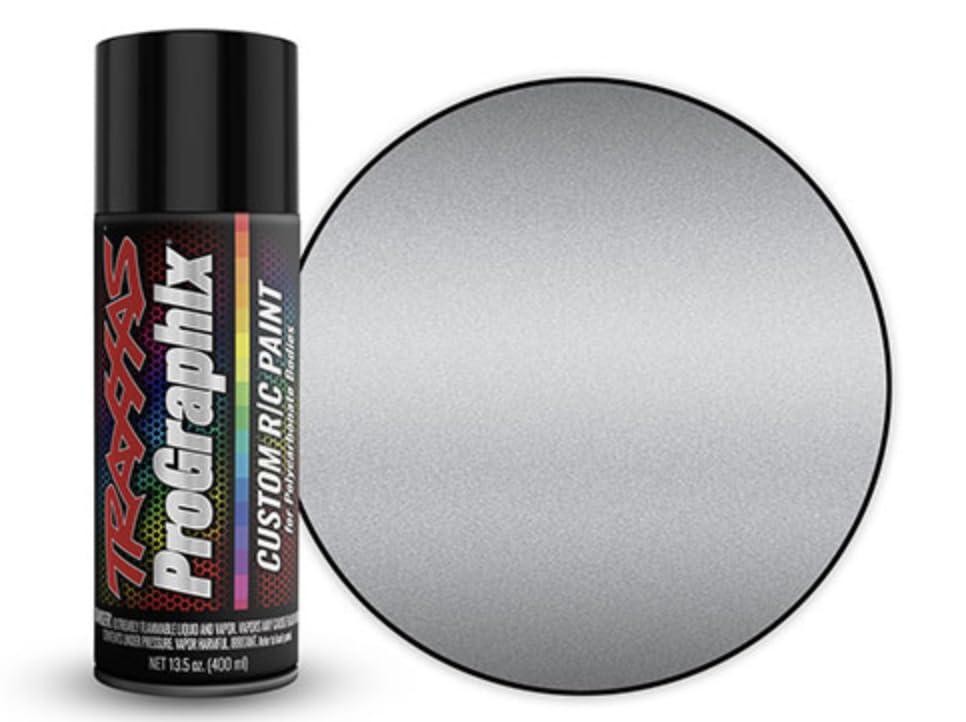 Traxxas 5073X Body Paint, Metallic Silver 13.5oz