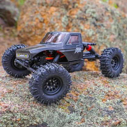 Redcat Racing Ascent-18 APEX, 1/18 Scale Brushless Electric Rock Crawler, Carbon Fiber, 4WD RC Car for Adults with 2.4GHz Radio System (Gray) - color: Gray