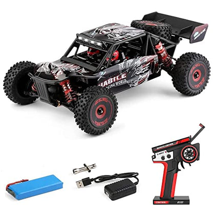 GoolRC WLtoys 124016 V2 Brushless RC Cars, 1:12 Scale Remote Control Car, 4WD 75KM/H High Speed Racing Car for Adults, 2.4GHz All Terrain Off Road RC Truck, Electric Vehicle Buggy with Metal Chassis