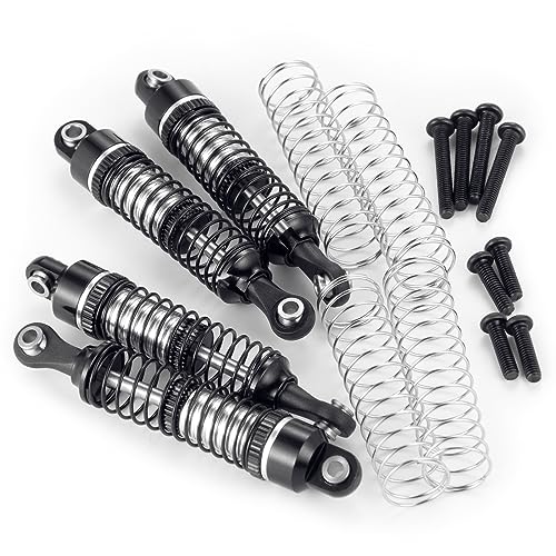 52mm Shock Absorber Damper Upgrade Parts, Black | For 1/18 TRX4M, RC Crawler Car - color: Black