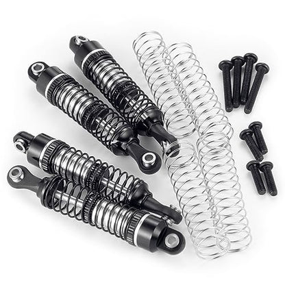 52mm Shock Absorber Damper Upgrade Parts, Black | For 1/18 TRX4M, RC Crawler Car - color: Black
