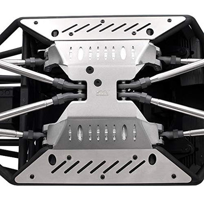 KYX Racing Stainless Steel Axle Protective Plate Frame Protector Chassis Guard Board Upgrades Accessories for RC Crawler Car Axial Capra Unlimited Trail Buggy UTB