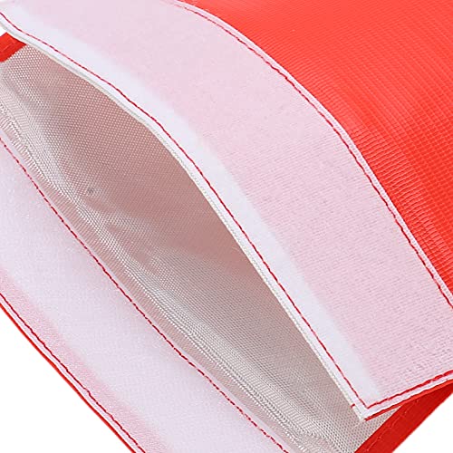 Lipo Battery Explosion Proof Bag, Fireproof Lithium Battery Safe Guard Bag, High Temperature Resistance for Charging & Storage (Red) - size: Red