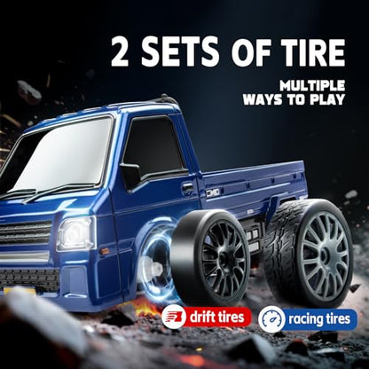 1/24 4WD RC Drift Car, 2.4GHz 20KM/H High Speed Remote Control Racing Car with Drifting Tires, Gift for Kids Adults