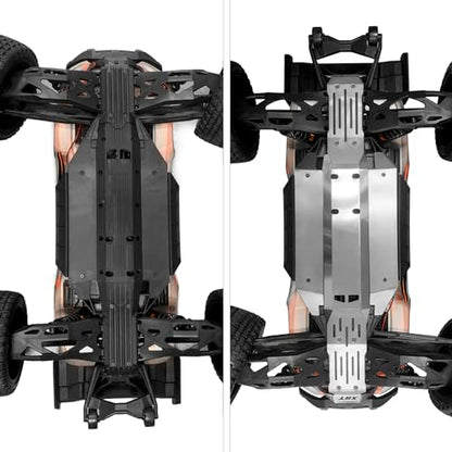 Stainless Steel Front Rear Center Skid Plate Chassis Protector Guard Armor for 1/6th XRT 8S RC Crawler Car Upgrades