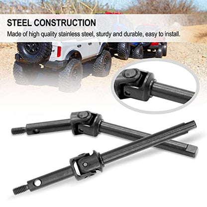 OGRC Front Steel Front Axle Drive Shaft CVD Set for SCX24 Upgrade Parts | Ujoint CVD Set for SCX24 C10/JLU/Bronco/Gladiator/Deadbolt Upgrades Parts - style: Regular