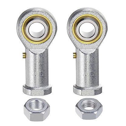 uxcell PHSB8 1/2 Inch Female Rod End Bearing Set - 2pcs of 1/2-20 Left and Right Hand Thread Rod Ends with Jam Nut - size: 1/2