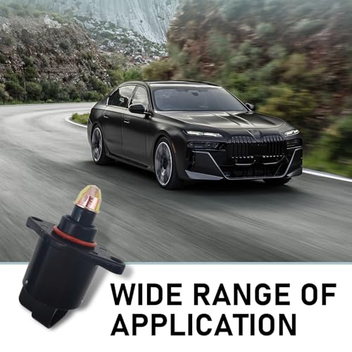 1 PC Car Idle Control Valve, Throttle Stepper Motor for Stable Engine Operation, Replacement of OEM #90380 10526 90325864 Accessories, Compatible with King Kong Idle Motor Idle Speed (Black)