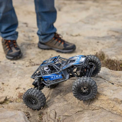 Axial RC Truck UTB18 Capra 4WS 1/18th 4x4 RTR (Comes with Everything Needed to Run), Blue, AXI-1750T1 - color: Blue