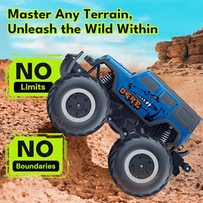 Threeking 1:16 Amphibious SUV Monster Truck All Terrain RC Car Crawler Toys | Waterproof Durable 4WD Off-Road Remote Control Cars Unique Toy Gifts for Boys Girls Ages 6-12 - color: Suv