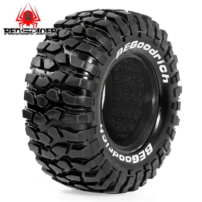 REDSPIDER 1.9'' Rock Crawler Tires OD 95mm/3.74'' (4PCS) For 1/12 RC Crawler MJX H12Y+ H12P Upgrade Replacement Tires (Tires) - color: Tires