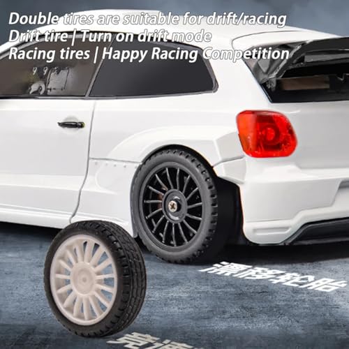 LD2802 1/28 RC Drift Car, Full Proportional 4WD Remote Control Racing Vehicle, High Speed Electric Car for Adults, Mini Hobby Grade Model Gift (White) - color: White (Ld2802)