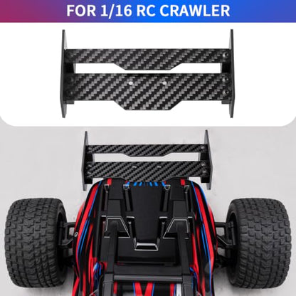 LSG RC Car Carbon Fiber Tail Rear Wing Spoiler for 1/16 Tra-xxas Mini XRT | RC Trunk Tail Wings, Body Shell Spoilers, Upgrade Replace Part, RC Exterior Decoration