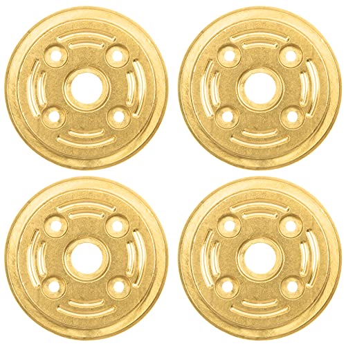 4Pcs ShareGoo Brass Front Rear Axle Weights Counterweight Compatible with FMS 1/24 FCX24 RC Car Upgrade Parts